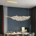 Leaf Shaped Golden Chandelier for Living Room, Dining Room, Kitchen, and Coffee Shop