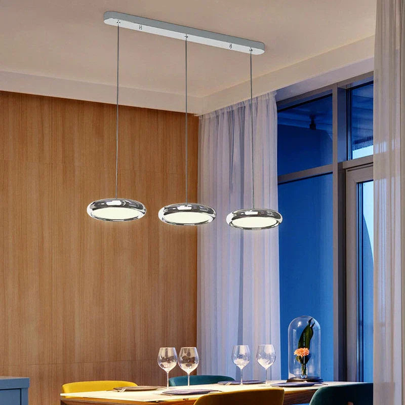 Circular Dining Pendant Chandelier LED Light for Kitchen, Living Room & Bedroom