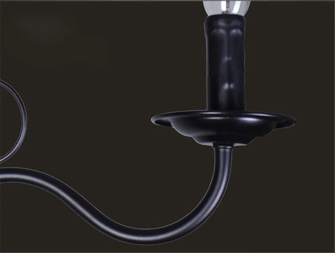 Vintage Metal Chandelier Farmhouse Pendant Light for Kitchen Dining Bedroom