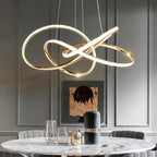 Geometric Line LED Chandelier for Modern Home Decor and Lighting