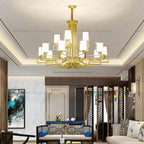 Retro Chinese Chandelier for Living Room Dining Bedroom Modern Villa Duplex