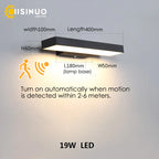 Dusk Dawn Motion Sensor Outdoor Wall Light Modern Sconces for House Garage Balcony