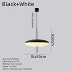 Black Acrylic Pendant Light: Modern Italy Style for Kitchen, Dining Room, Hotel, Bar