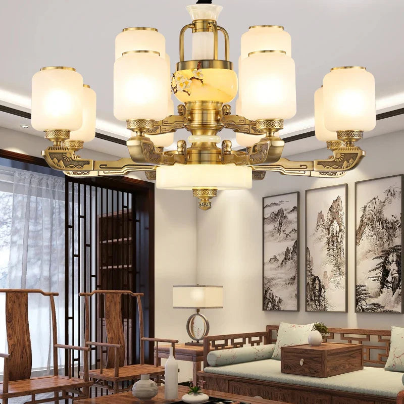 Jade Chandelier for Luxe Living Spaces