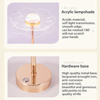 Butterfly Gold Acrylic LED Desk Lamp for Artful Living Room Night Light