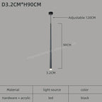 LED Conical Staircase Chandelier Pendant - Modern Duplex Loft Hanging Lights