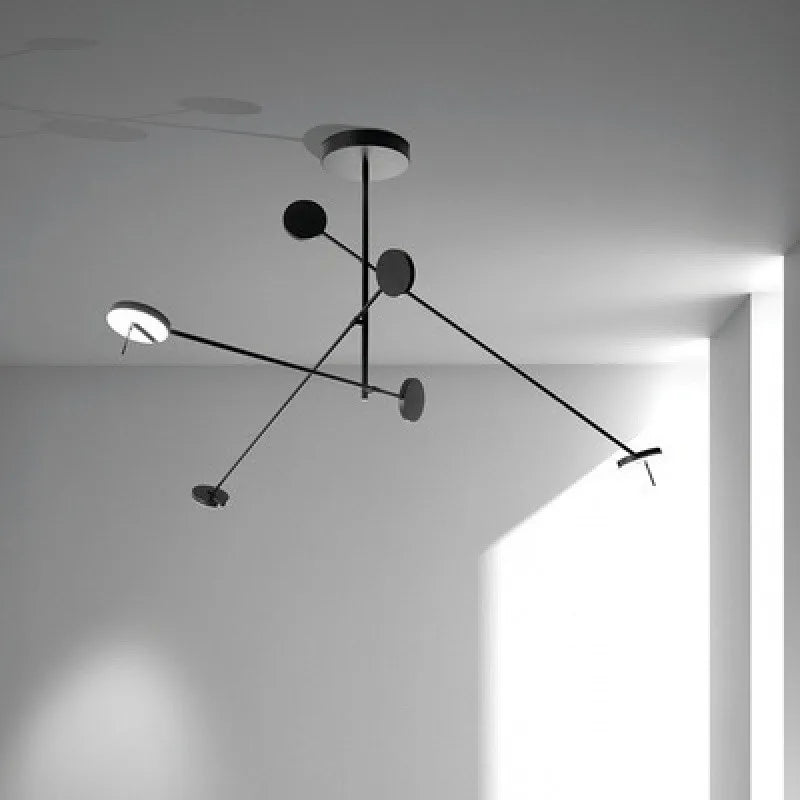 Rotatable Arm LED Chandelier: Minimalist Nordic Design for Living/Dining/Hall Light