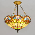 Stained Glass Tiffany Chandelier Pendant Light for Mediterranean Home Decor