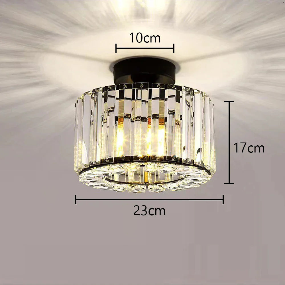 Glass Crystal LED Ceiling Chandelier for Home Decor