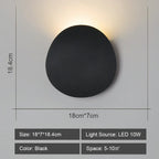 LED Acrylic Wall Light Shade for Bedroom Living Room Home décor