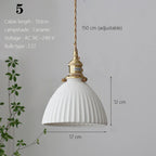 Ceramic Pendant Lamp Kitchen Island Dining Room Nordic Home Decor Pendant Ceiling Lights - Afralia™