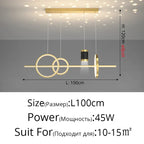 Starry Pendant Light: Modern Luxury Dining Room Chandelier Lighting