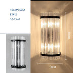 Crystal Wall Lamp: Modern Light Luxury for Living Room, Bedroom, and Corridor.