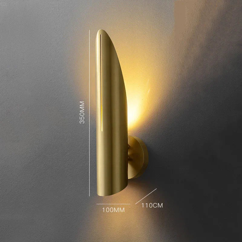 Nordic Minimalist Bullet Wall Lamp for Indoor Spaces