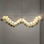Golden Chandelier LED Dimming Light for Modern Living Room & Bedroom