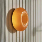 Bauhaus Orange Glass Table Lamp