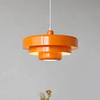 Retro Orange Pendant Lamp LED Ceiling Chandelier for Dining Room & Cafe