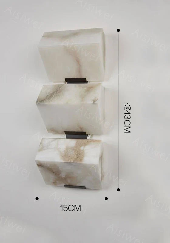 Marble LED Wall Lamp for Modern Bedroom and Home Decor