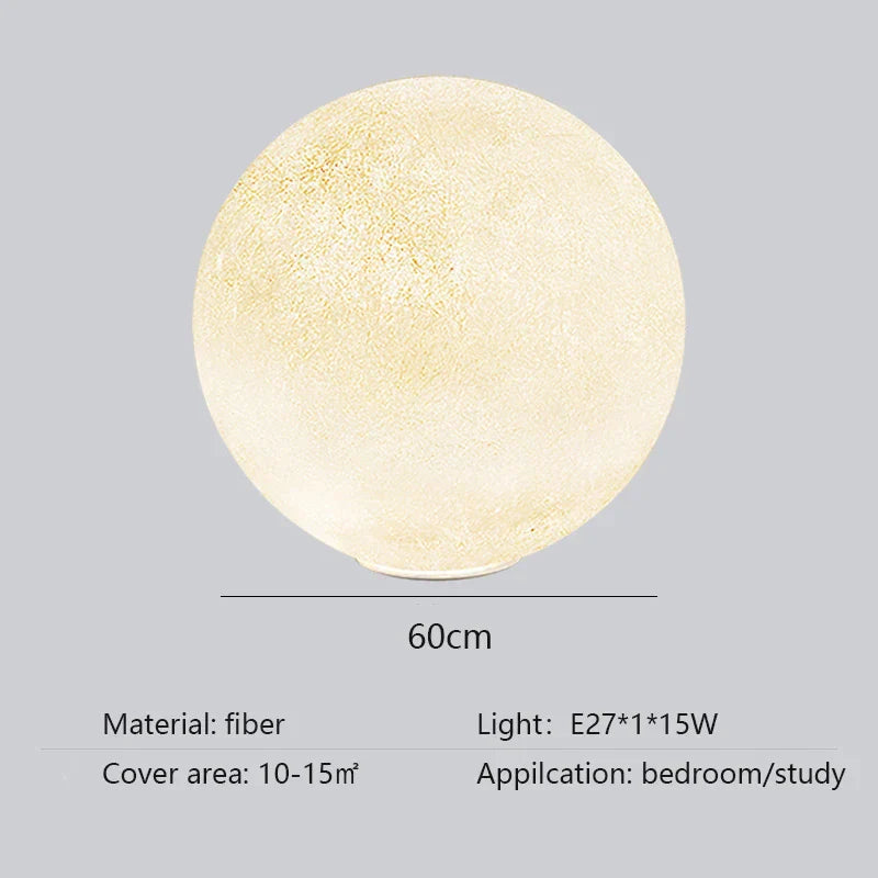 Nordic Moon LED Floor Lamp for Home Decoration and Bedroom Lighting