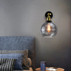 Vintage Loft Industrial Wall Lamp Sconce Glass Iron Art LED Light Fixtures