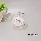 1/4/8pcs Pack 1cm Opening G4 Glass Shade Replacement Globes for Chandelier
