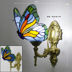 Butterfly Stained Glass Wall Sconces for Home Living Room Bedroom Lighting