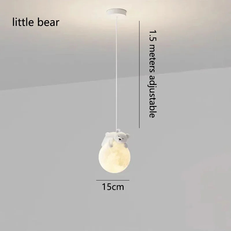 Astronaut Chandelier: Personalized Children's Room Decor Lighting for Warm Atmosphere