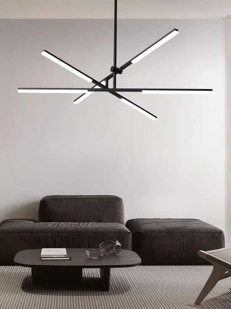 Nordic Rotatable LED Pendant Lights for Minimalist Living Dining Room Chandeliers