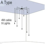 Modern Iron Art DIY Pendant Lamp with 5W G9 LED Bulb - Afralia™