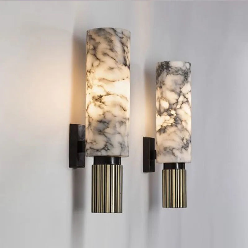 Marble Wall Lamp: Chinese Style Postmodern Minimalist Indoor Lighting