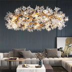 Crystal Branch Ceiling Chandelier | Indoor Dining Living Room Light Fixture