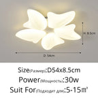 Aisal Flower Ceiling Chandelier with Remote Dimming for Modern Home Decor