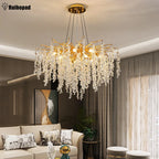 Gold Crystal Grapes Chandelier for Dining Living Room Bedroom