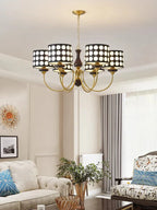 Polka Dots Chandelier: Retro Minimalist Round Pendant Lamp for Home & Restaurant