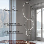 Minimalistic Pendant Light - Designer Ring Lamp for Office, Living Room, Bedroom