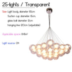 Nordic LED Multi Bubble Chandelier for Living Dining Office Kids Room