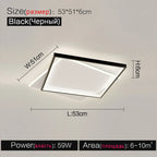 LED Ceiling Lamp Set - Modern Minimalist Nordic Bedroom Living Room Lighting