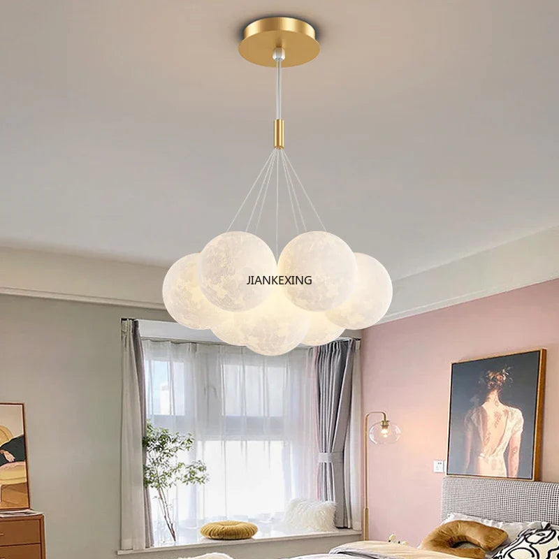 Bubble Ball LED Pendant Lights: Modern Chandelier for Living Dining Bedroom Office Decor