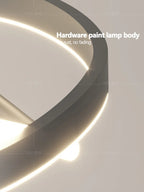 Modern Chandelier Ring Lamp Electric Home Lighting Master Bedroom Decor