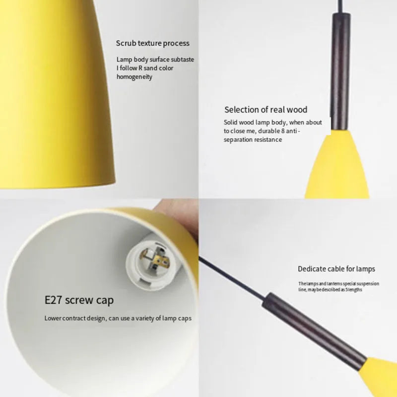 Trio Pendant Lights for Dining Room Kitchen Bar E27