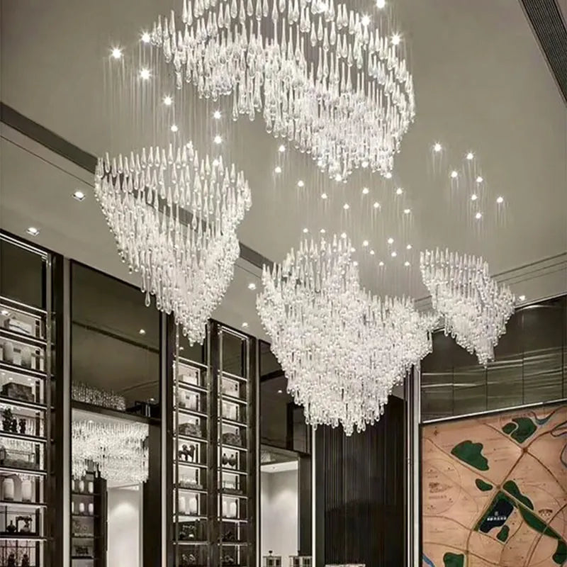Crystal Luxury Chandelier for Dining Room and Hotel Lobby