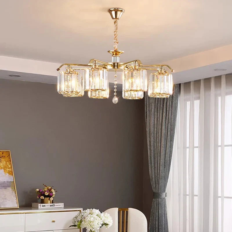 Crystal Lustre Chandelier: Modern Luxury Indoor Lighting Fixtures