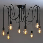 Spider Pendant Lights: Vintage Industrial Hanging Chandelier for Bar, Cafe Decor