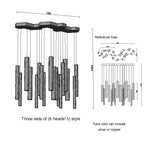 Modern Cylindrical LED Ceiling Chandelier for Home Decor Lighting