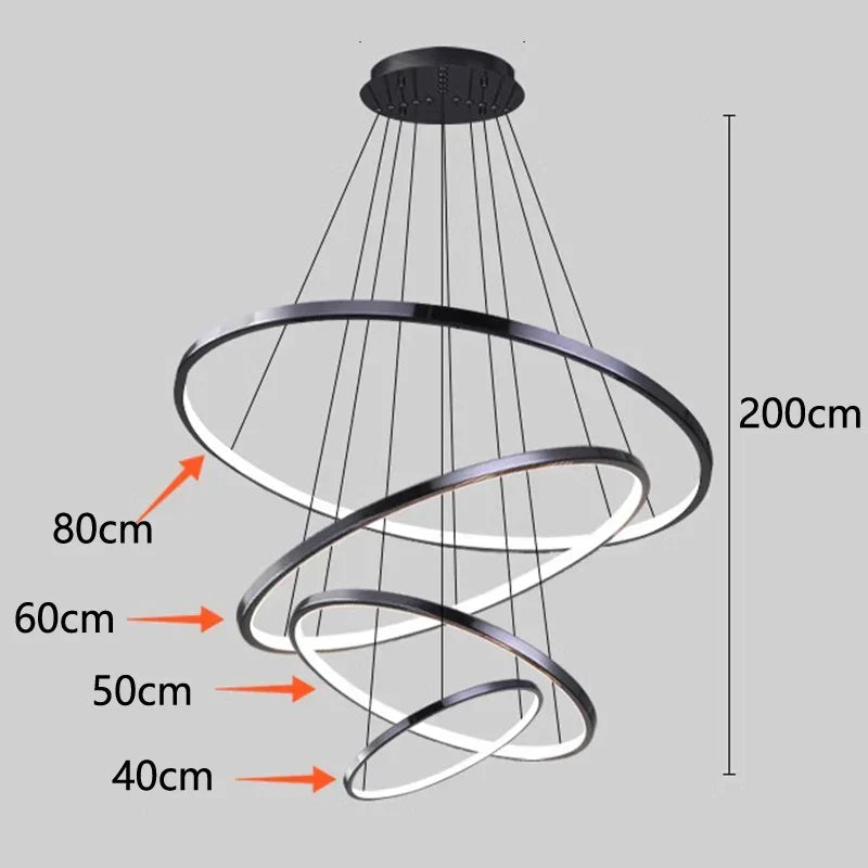 Nordic Home Stair Chandelier Living Room Bedroom Dining Room Pendant Lights Ceiling Light Indoor Lighting