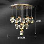 Crystal Chandelier: Luxury Pendant Light for Living and Dining Room