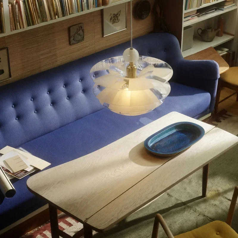 Contemporary Pine Cones Pendant Lights | Acrylic Glass Hanging Lamp for Home Décor