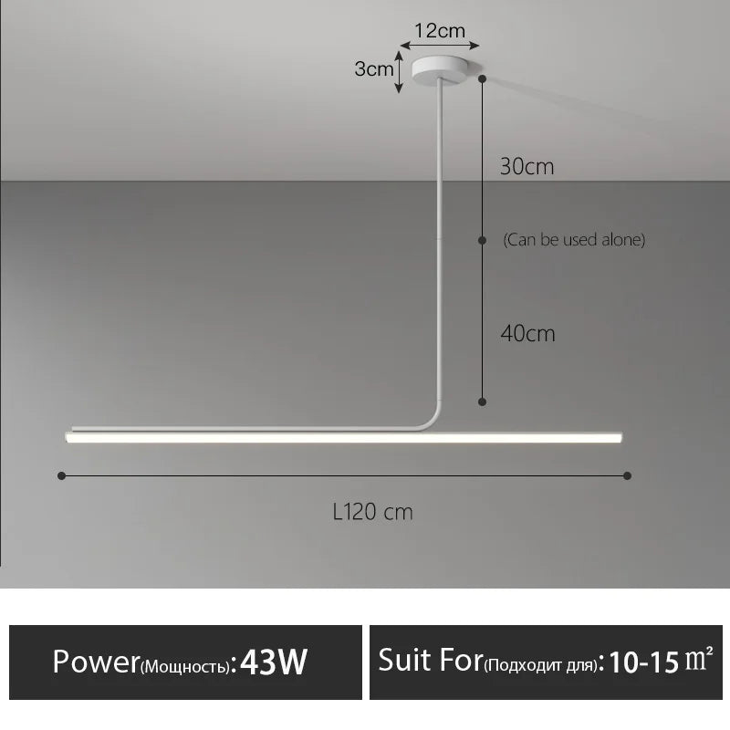 Modern LED Chandelier Dining Room Study Bar Table Lamp