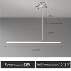 Modern LED Chandelier Dining Room Study Bar Table Lamp