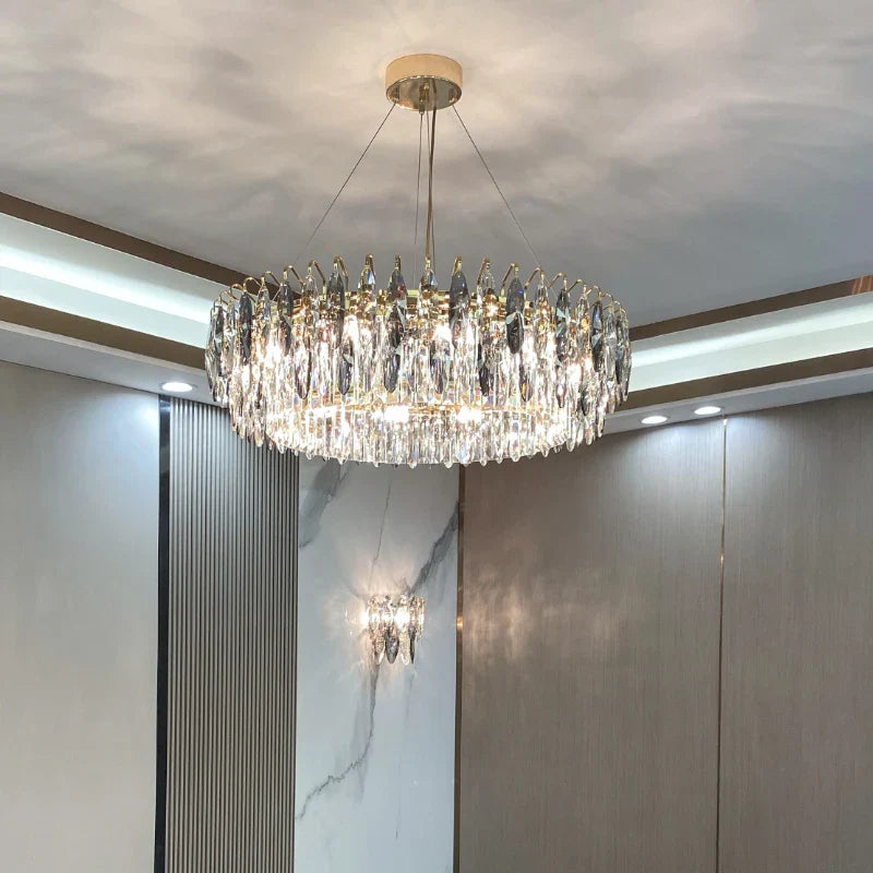 Crystal Atmosphere Chandelier: Modern Luxury for Living Room, Dining Room, Bedroom